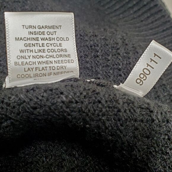 SOHO Jeans Black Textured Knit Sweater – Size XS – Lace-Up Back - Picture 7 of 7